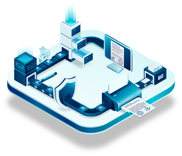 Illustration des Dokumentenmanagement