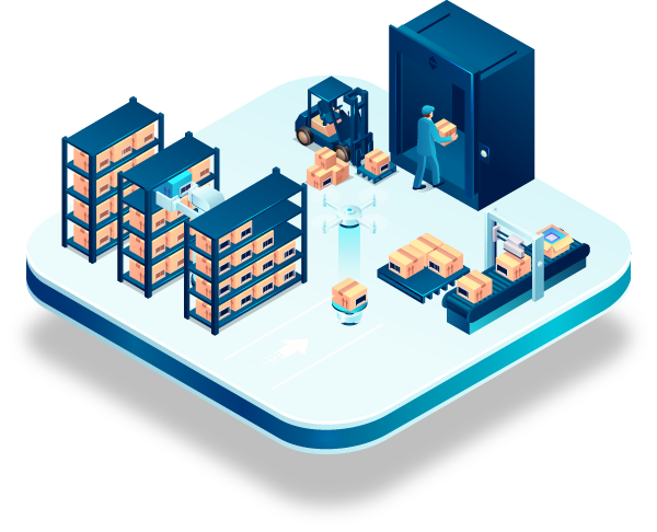 Illustration der Materialwirtschaft